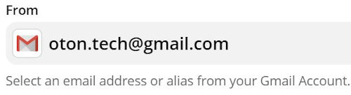 ZapierからGmailで送信する送信元アドレスを設定する